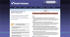 Desktop Screenshot of breastsurgeons.org
