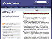 Tablet Screenshot of breastsurgeons.org